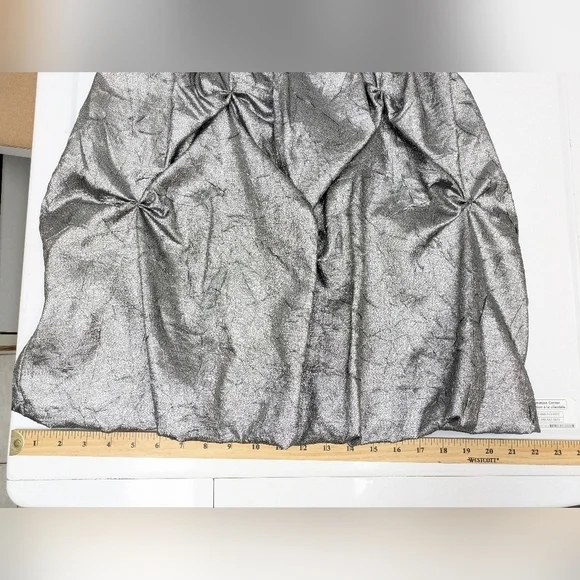 Le Chateau metallic grey silver strapless mini dress size XS - Picture 8 of 14